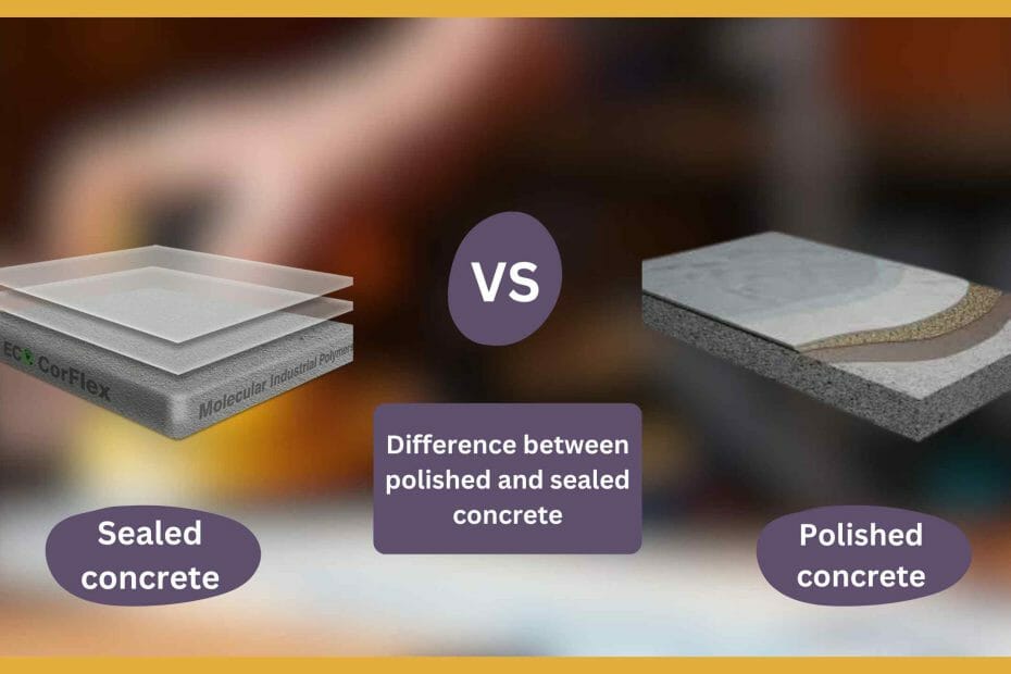sealed concrete vs polished concrete