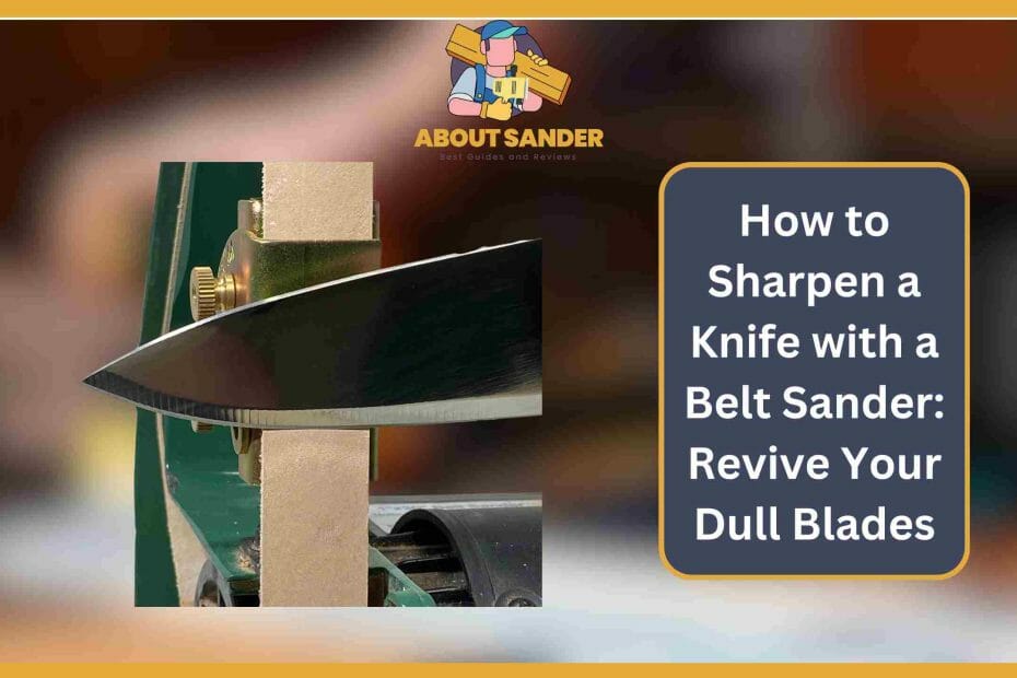 How to Sharpen a knife with a belt sander