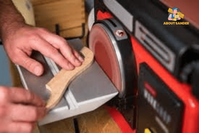 How Can Corners Be Rounded Using a Disc Sander